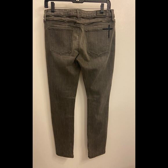 RtA Road to Awe Double Back Zip Jeans Perfect Grey Size 27 - Picture 3 of 11